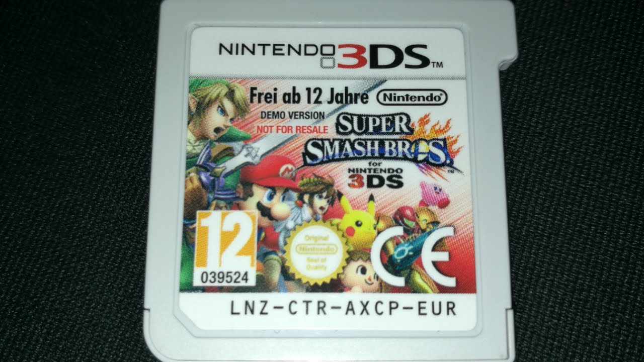 Super Smash Bros. for 3DS - NFR (Not For Resale) Demo Kiosk Version (EUR)