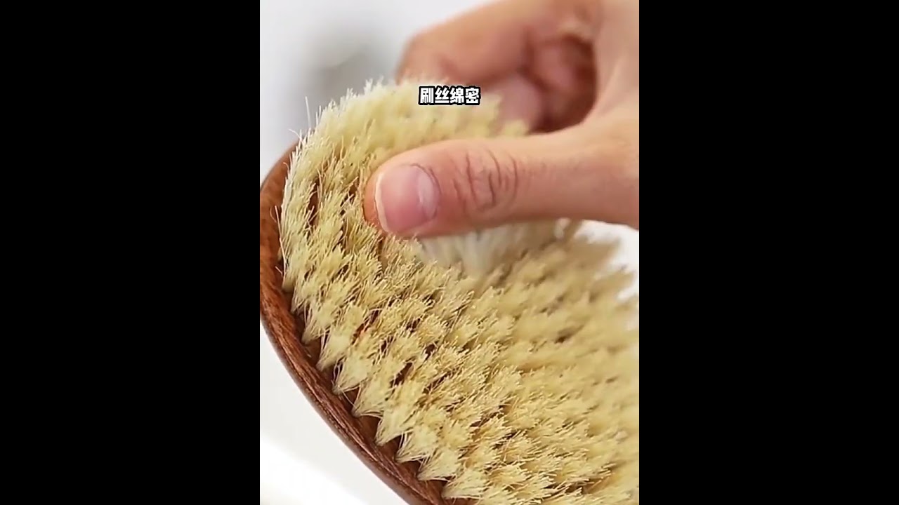 木質洗澡刷猪鬃毛刷美體搓背長柄身體刷乾刷背軟毛搓澡沐浴刷