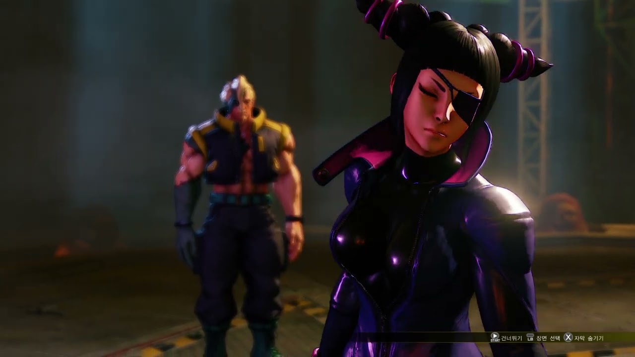 [SF5 story mode 3] Juri vs Rashid