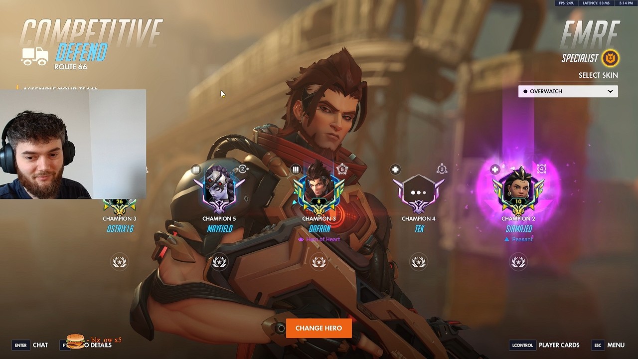 Overwatch: Дафран выигрывает за Эмре | 17K урона