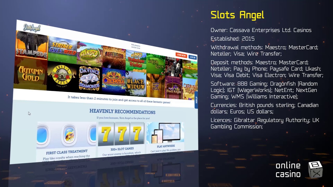 Secrets of the game in Slots Angel casino: review by OnlineCasinoBOX.net