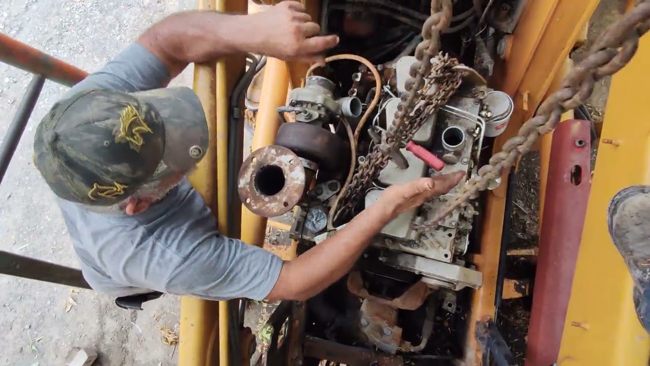 Movimientos Milimetricos para el Motor cummins 4bt #casebackhoe #cummins