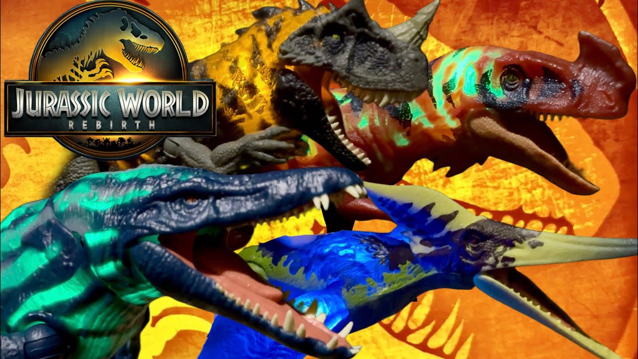 DINOSAURIOS QUE BRILLAN EN LA OSCURIDAD!! AVENTURA JURÁSICA SÚPER GENIAL!! 🥳🥳🥳