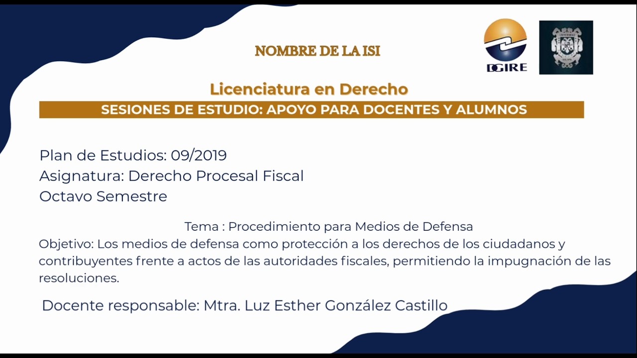 Procedimiento para medios de defensa