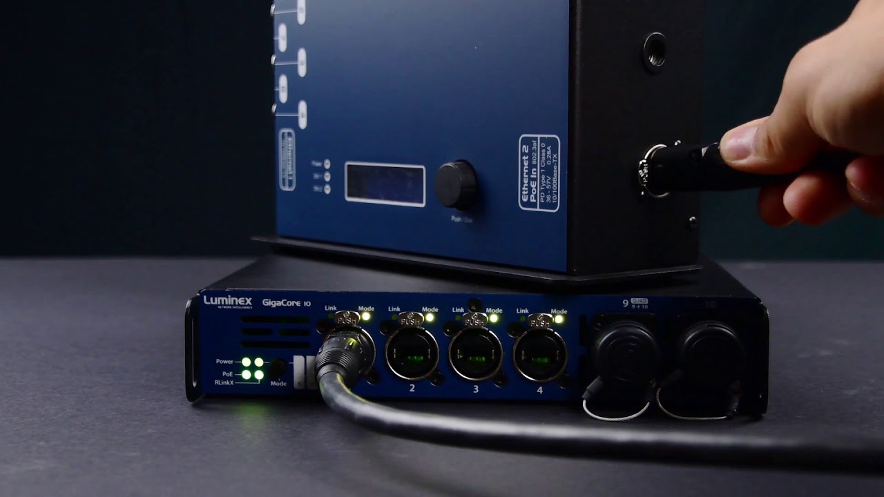 GigaCore 10 - AV Network Switch by Luminex Network Intelligence