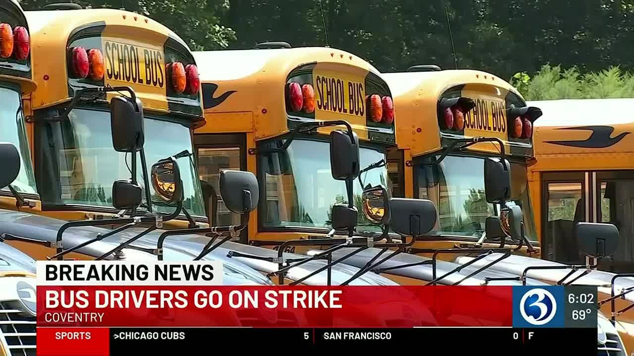 VIDEO: Coventry school bus drivers go on strike