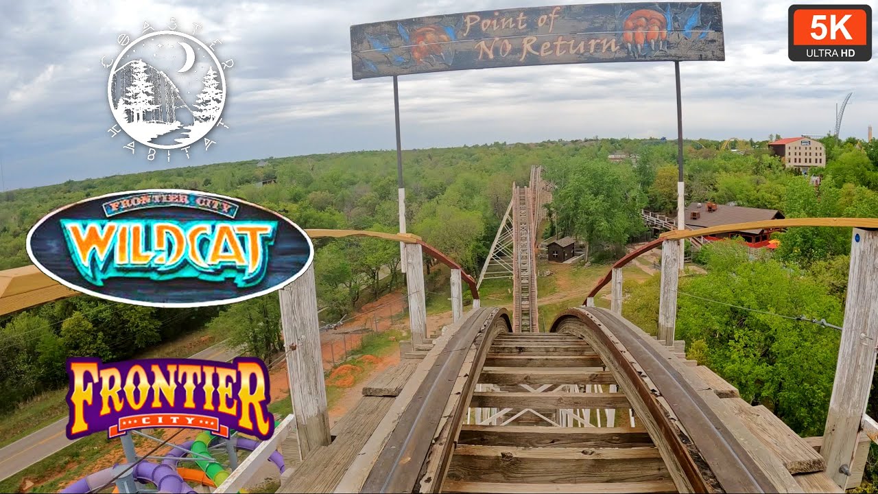 Wildcat Front Seat POV On Ride 5K 60 FPS UHD | PTC Rebuilt Woodie | Frontier City, Oklahoma City
