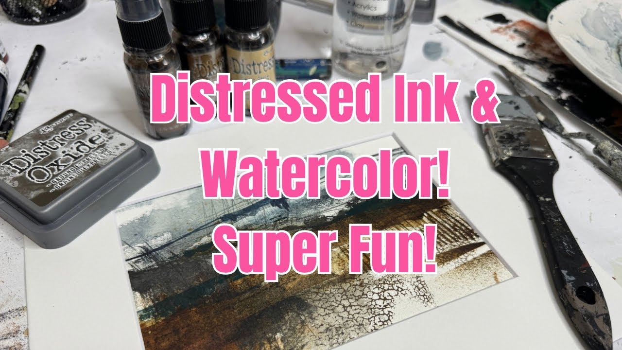 Mysterious Ink & Watercolor Experiment #Watercolor #MixedMedia #art