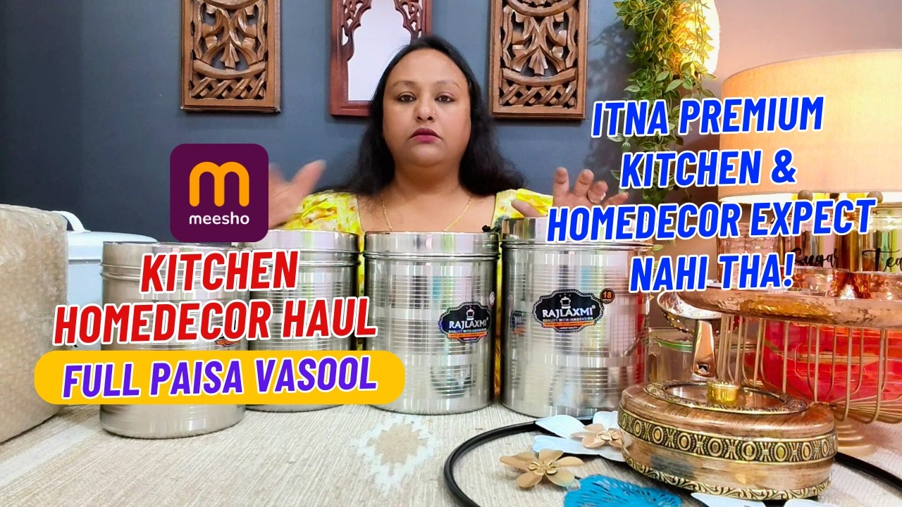 Meesho Kitchen Homedecor Haul 🔥 Itna Premium Kitchen & HomeDecor Item Expect Nahi Tha! Mega Haul