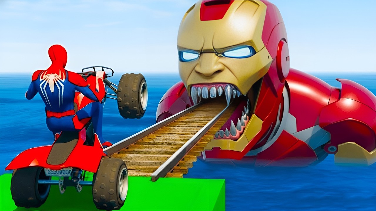 GTA 5 Epic Ragdolls | Spiderman and Super Heroes Jumps/fails (Euphoria Ragdolls Physics)