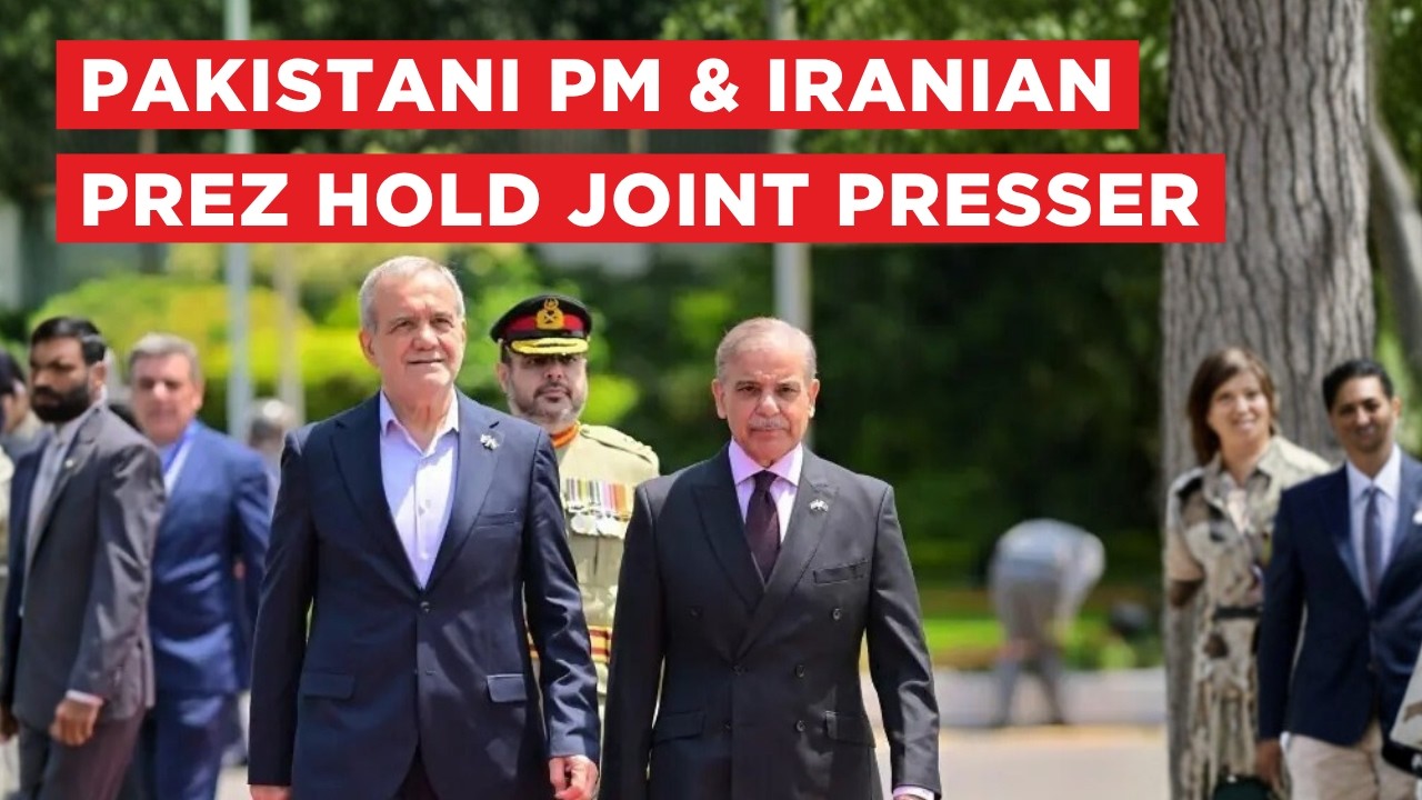 LIVE | SHARIF, PEZESHKIAN HOLD JOINT PRESSER IN ISLAMABAD | VERTEX