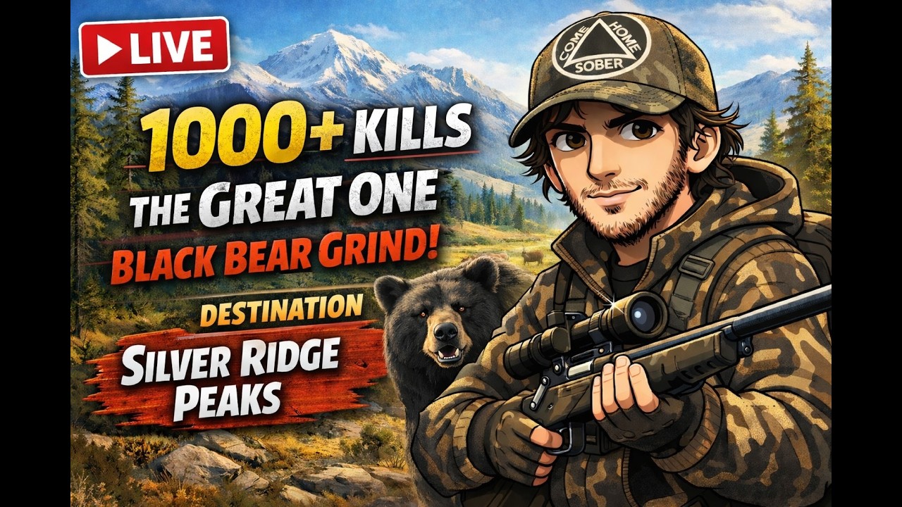🚨LIVE🚨BLACK BEAR G1 GRIND🚨1000+KILLS IN🚨THE HUNTER - C.O.T.W🚨SRP🚨PC🚨