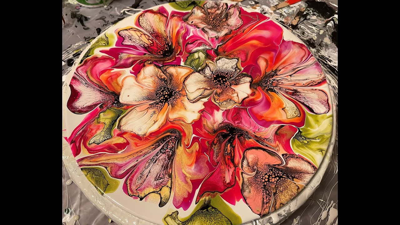#74 Blooms Using Unbelievable Colors #acrylicpouring #fluidpainting #art #rainbow