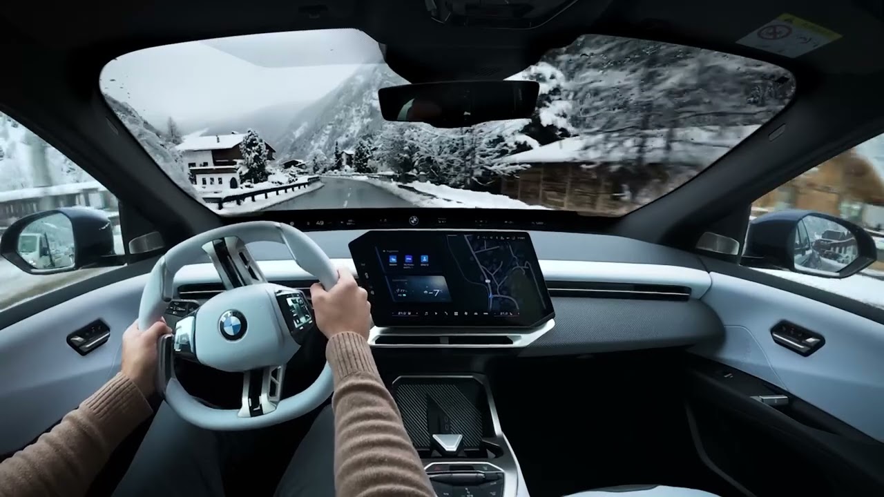 Winter Wonderland POV - Holiday Drive in the New BMW iX3