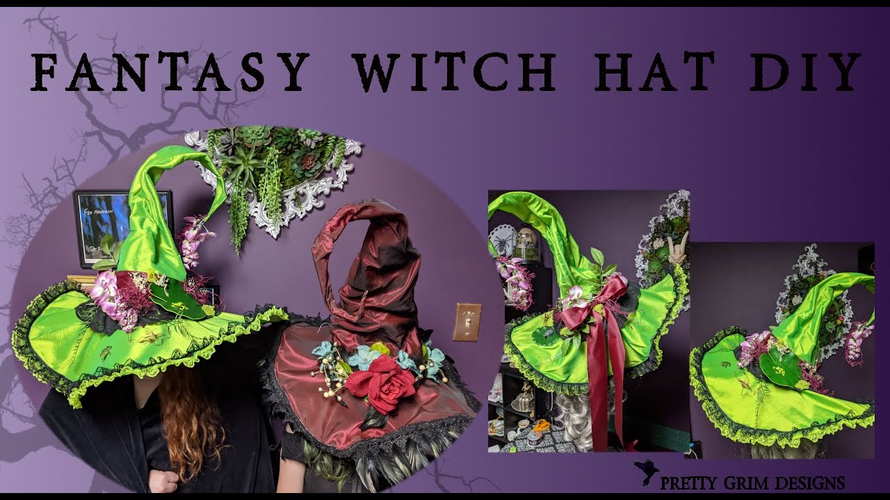 💜 Fantasy Witchy Hat DIY 💜 Fast, easy, and no sewing! 💜 Be your best anime witch self 💜