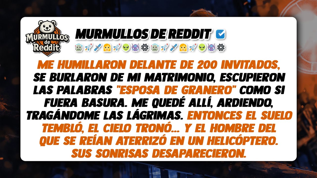 En la boda de mi hermana, mis padres me llamaron esposa de granero, y entonces aterrizó el...