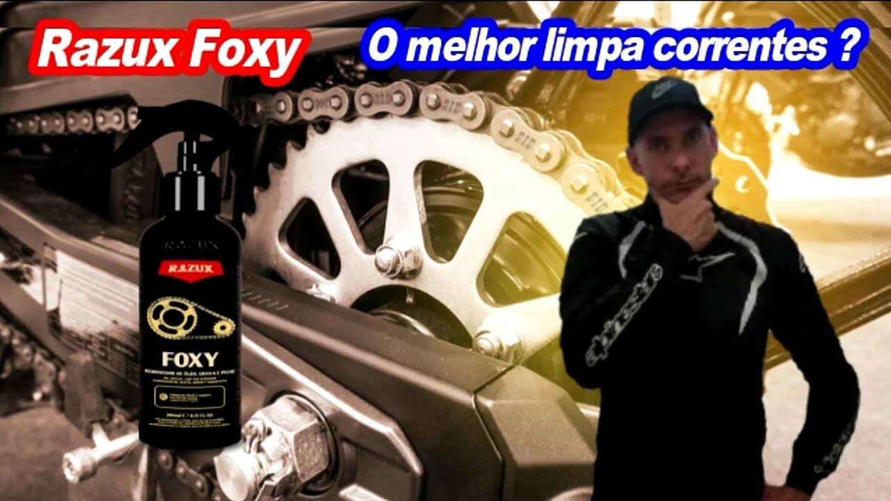 Razux Foxy um dos melhores limpa correntes pra sua moto