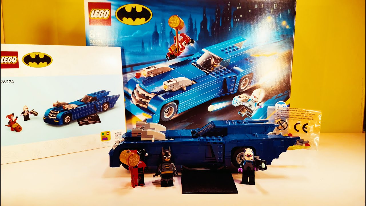 Lego 76274 Batman mit Batmobile gegen Harley Quinn und Mr. Freeze