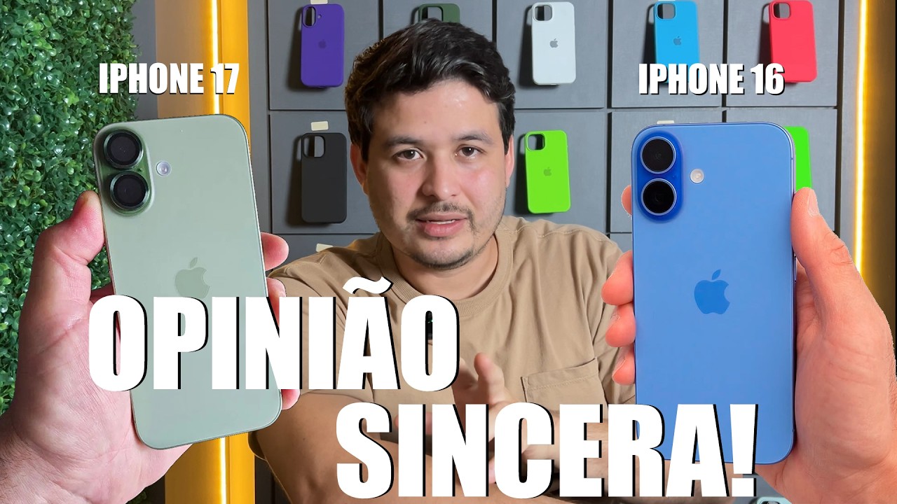 iPhone 16 VS iPhone 17 - VALE A PENA ou NÃO ?