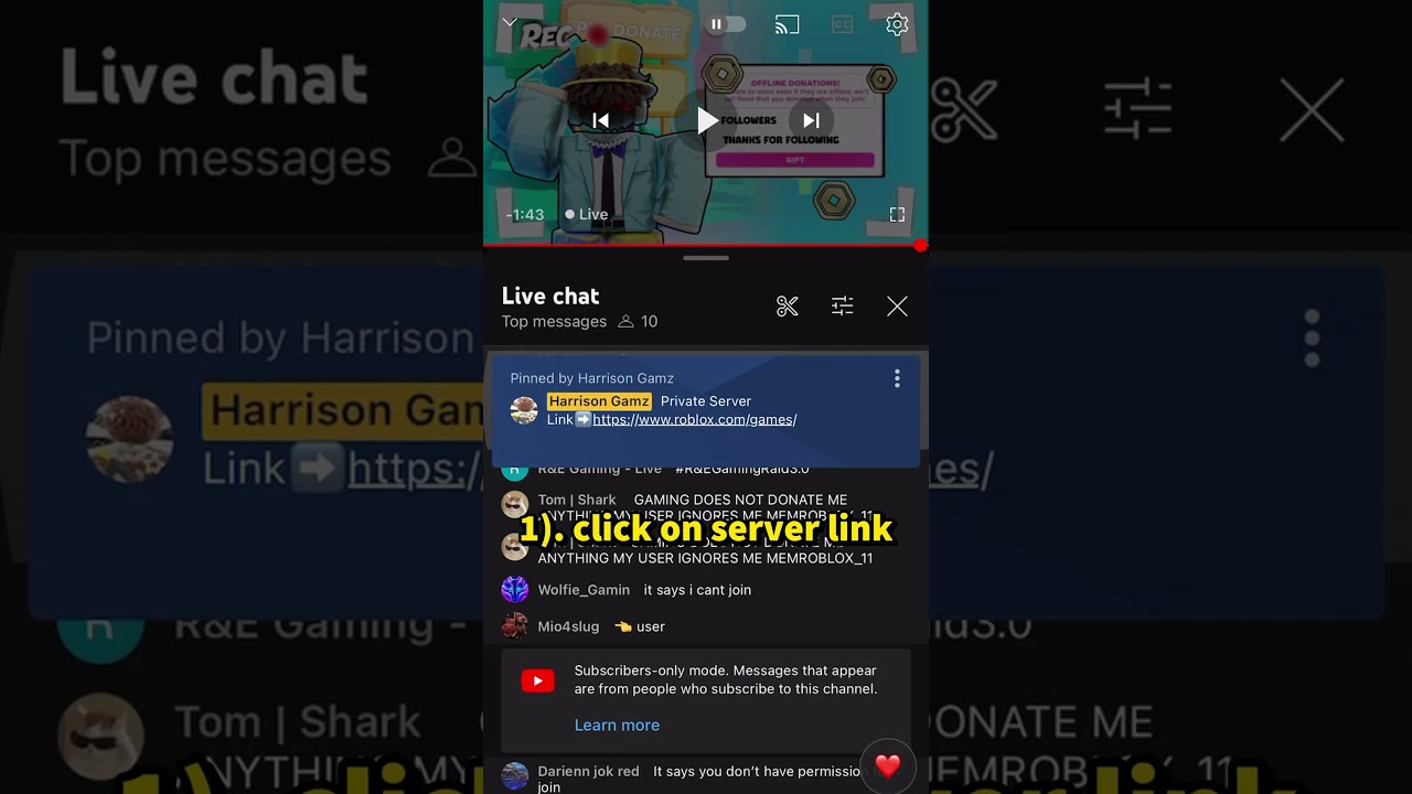 How To Join Roblox Private Servers On Mobile!  #shorts #roblox #tutorial