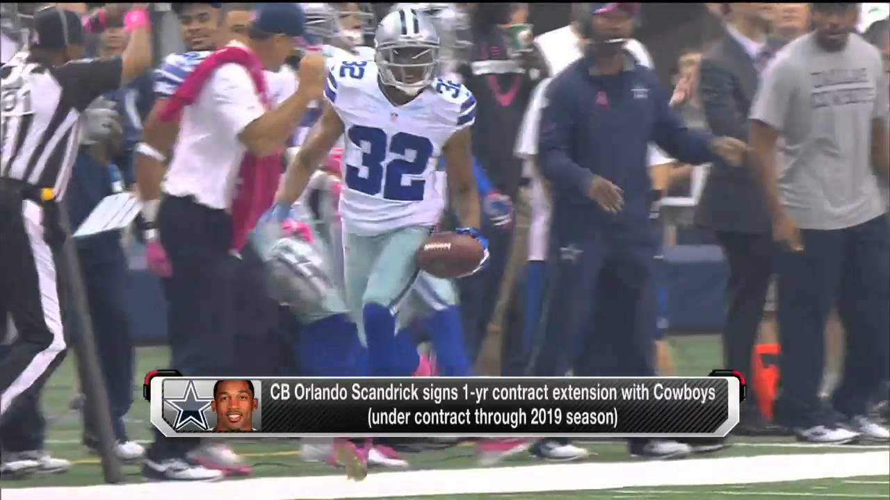 Details on Orlando Scandrick's extension