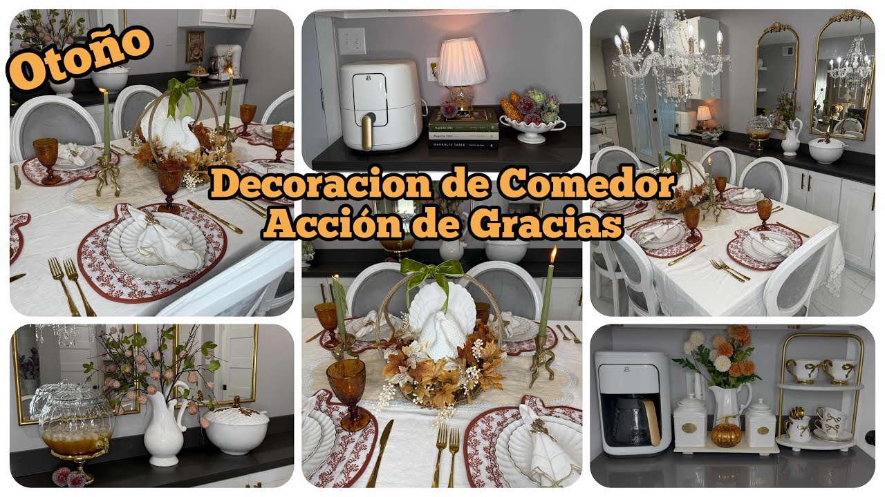 Decoración de Comedor para Otoño o Acción de Gracias/2025