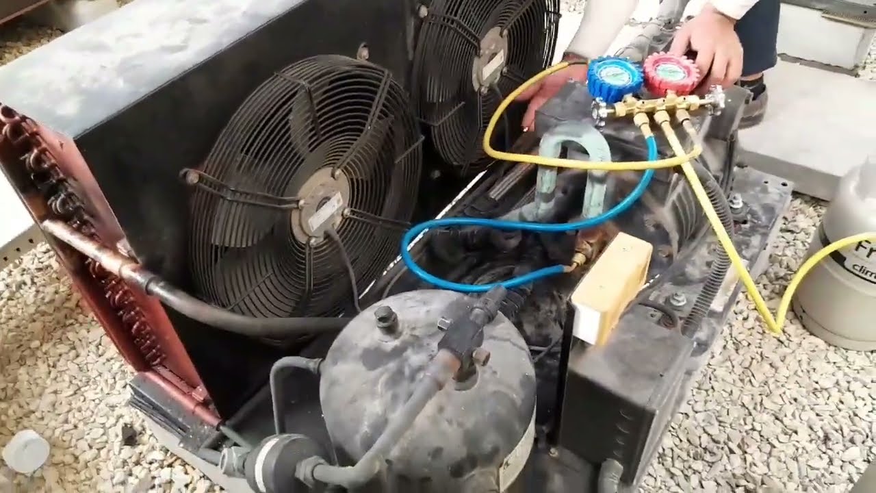 How to charge gas in cold room