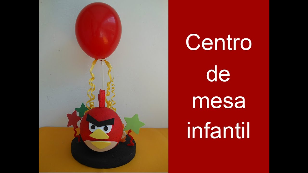 Centro de mesa infantil angry bird (Center for Child angry bird table)