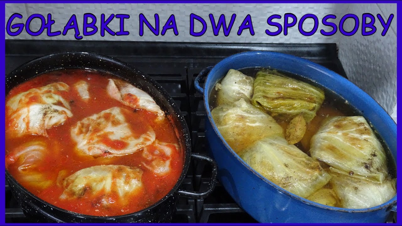 GOŁĄBKI PODSMAŻANE I DUSZONE W SOSIE WŁASNYM ORAZ GOŁĄBKI GOTOWANE W SOSIE POMIDOROWYM😋