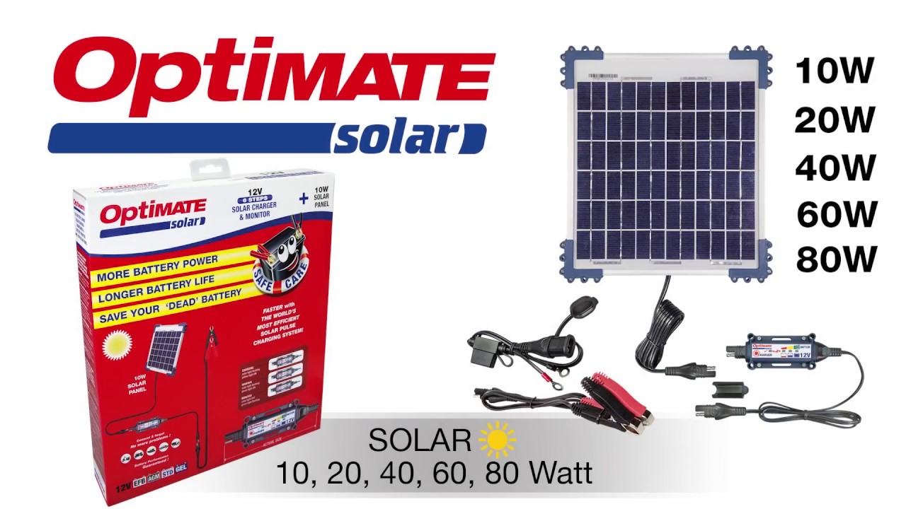 OptiMate Solar (EN): 12V Solar Charger & Monitor