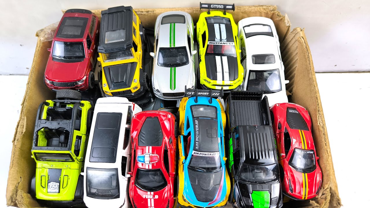 Box Full of Model Cars -Mazda Mx5, Koenigesgg Jesko, Lamborghini Scv12, Byd Yang Wang U8, Toyota Car