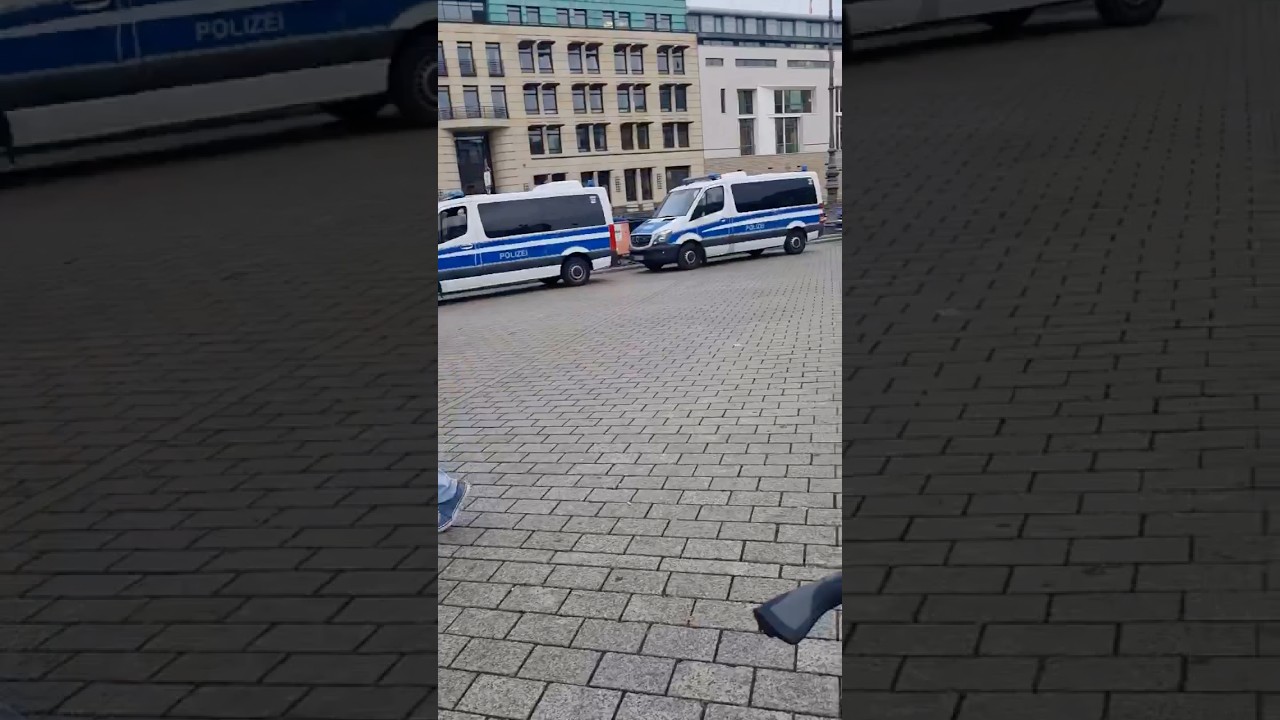 German police vans