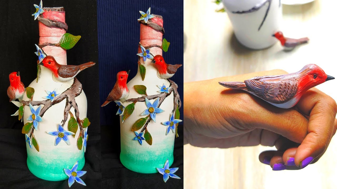 Easy Glass Bottle Craft /