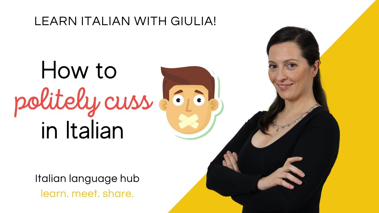 Learn Italian - How to politely cuss in Italian - NO BAD WORDS... but CUTE substitutions! FUNNY!