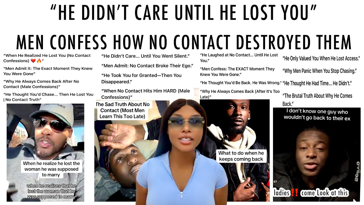 WHEN  NO CONTACT HITS HIM HARD & HE REALIZED HE LOST YOU 😂, MALE CONFESSIONS  DURING NO CONTACT 😱🤯