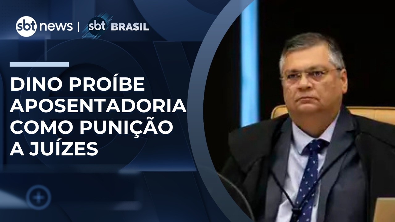 Fl&aacute;vio Dino pro&iacute;be aposentadoria compuls&oacute;ria como puni&ccedil;&atilde;o m&aacute;xima a ju&iacute;zes | #SBTBrasil