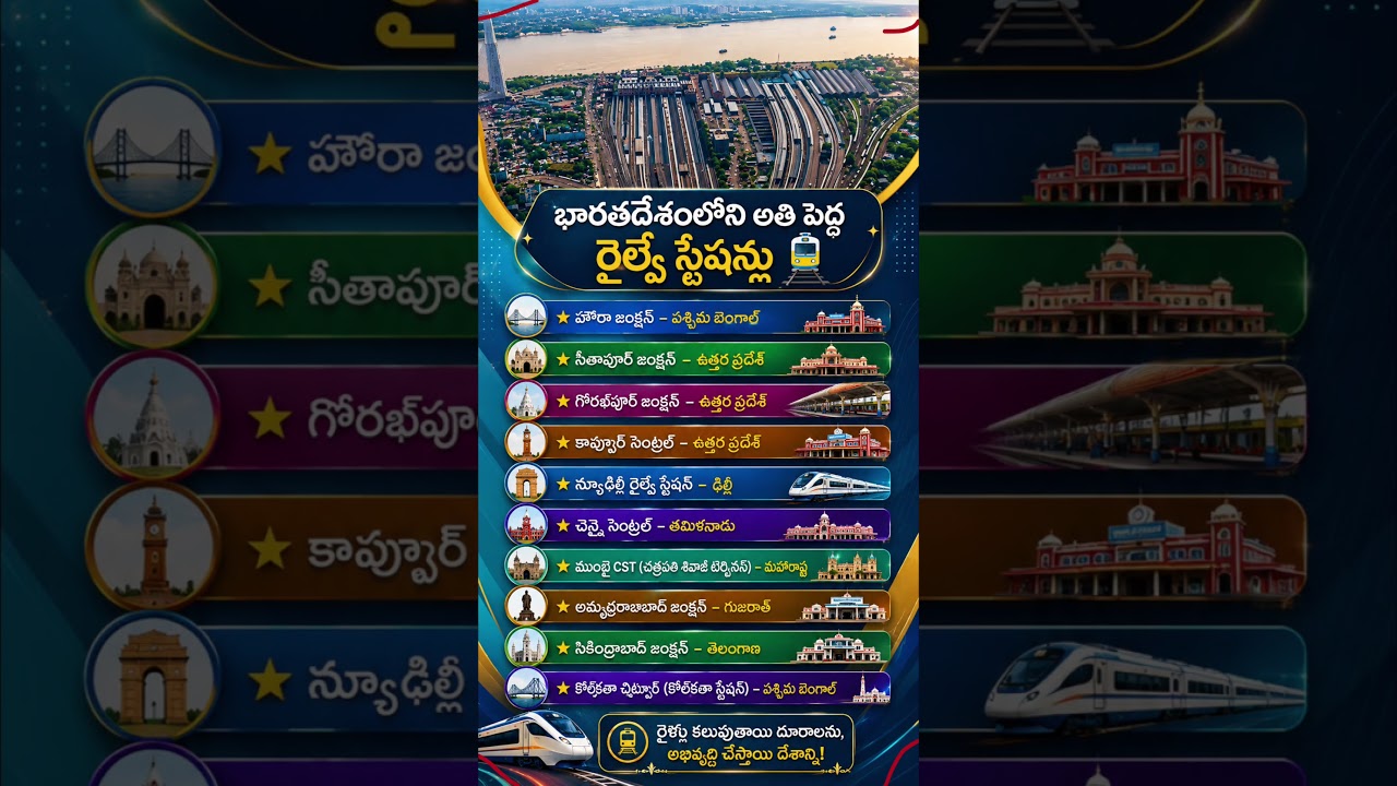 Top 10 Biggest Railway Stations in India 2026 | Howrah, New Delhi, Secunderabad