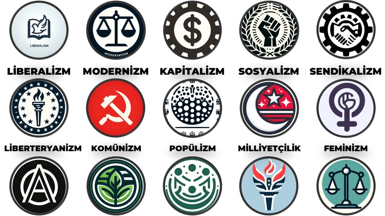 5 dakikada 23 politik ideoloji (siyasi d&uuml;ş&uuml;nceler)