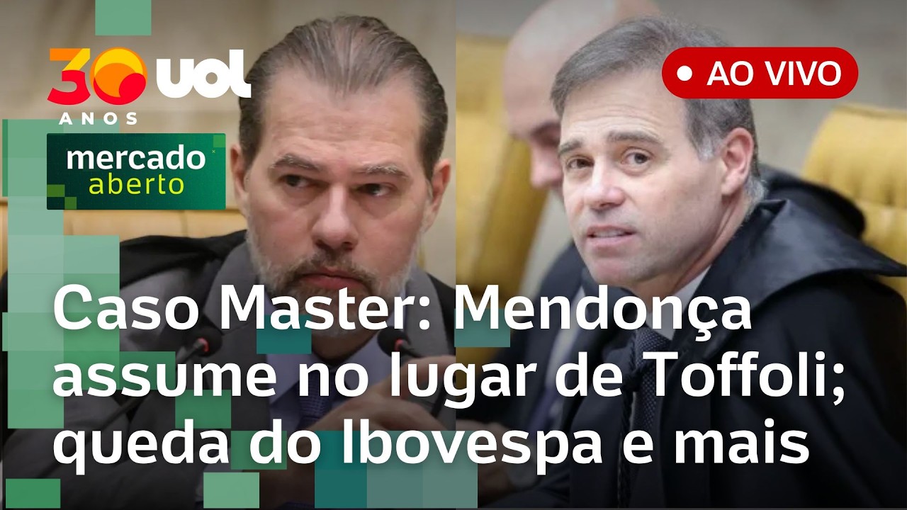 Mendonça assume caso Master no STF após saída de Toffoli; Ibovespa cai; debate sobre o Mounjaro e+