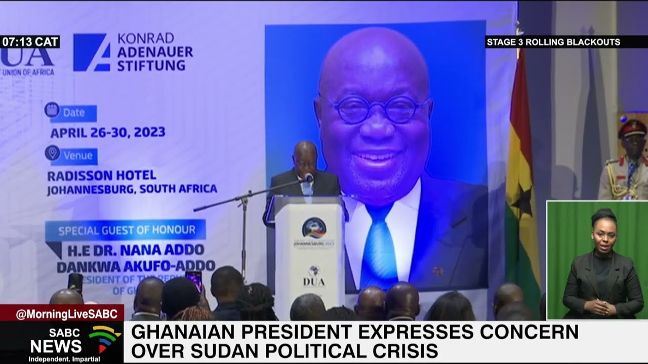 Ghanaian President expresses concern over Sudan political crisis
