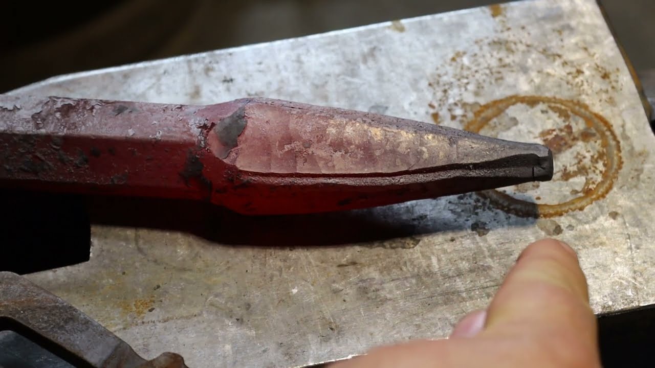 Простые кузнечные инструменты, выкованные из отбойного молотка. Часть 3. Кузнечный выколот.