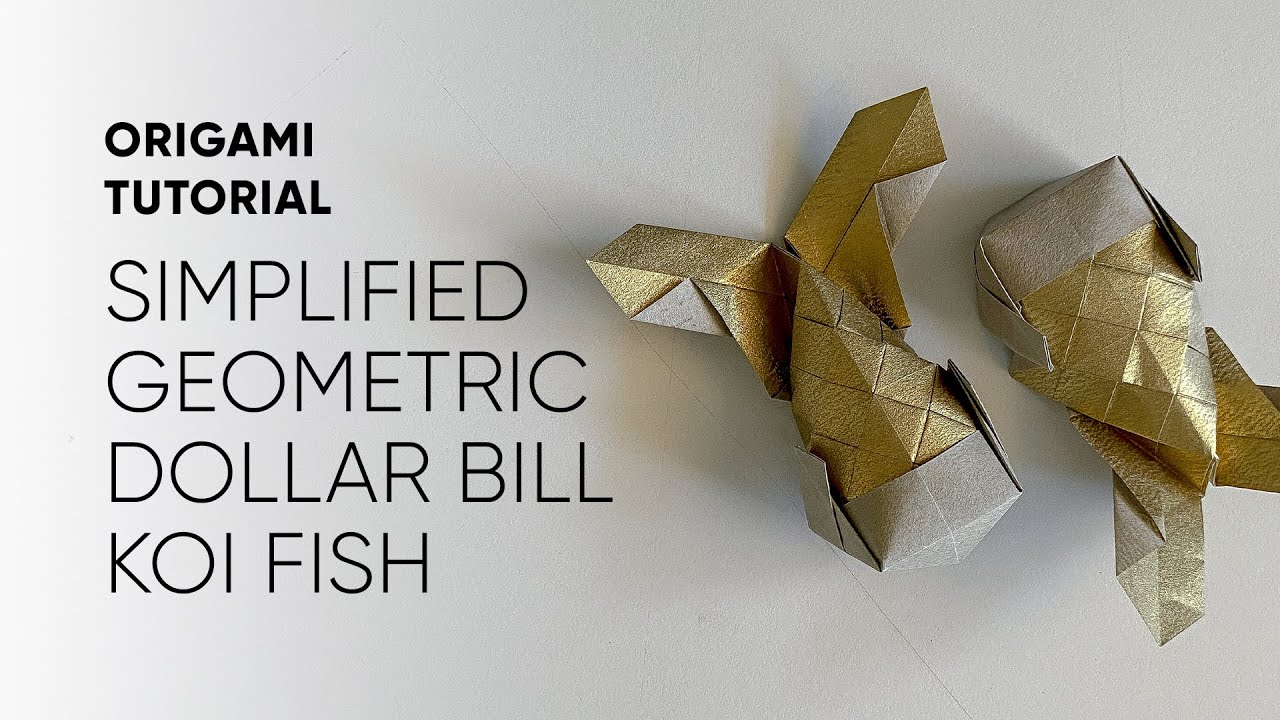 Simplified Geometric Koi Fish - Origami Tutorial