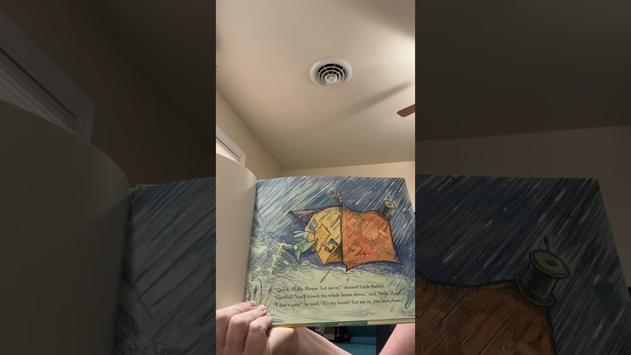 Grammy read Little Rabbit Runaway to Bea
