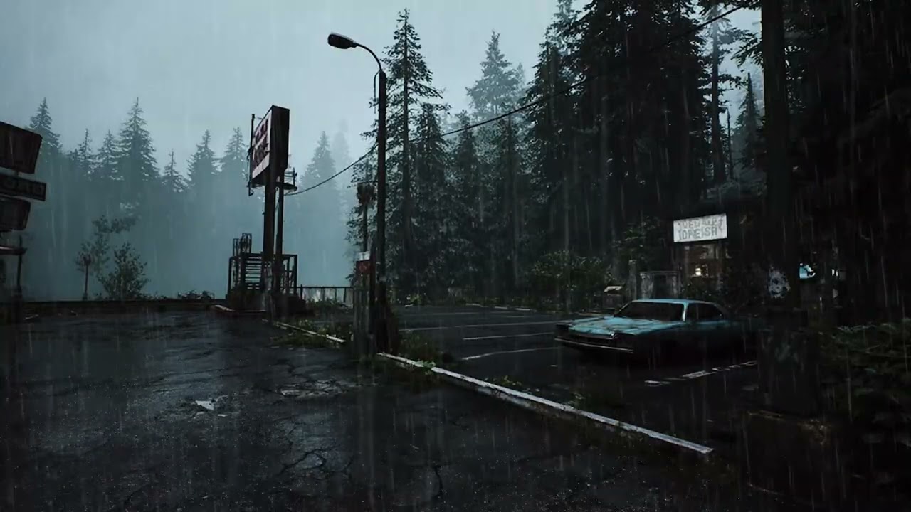 Abandoned World at Night 🌧️ Rain in a Forgotten Place for Deep Sleep & Focus
