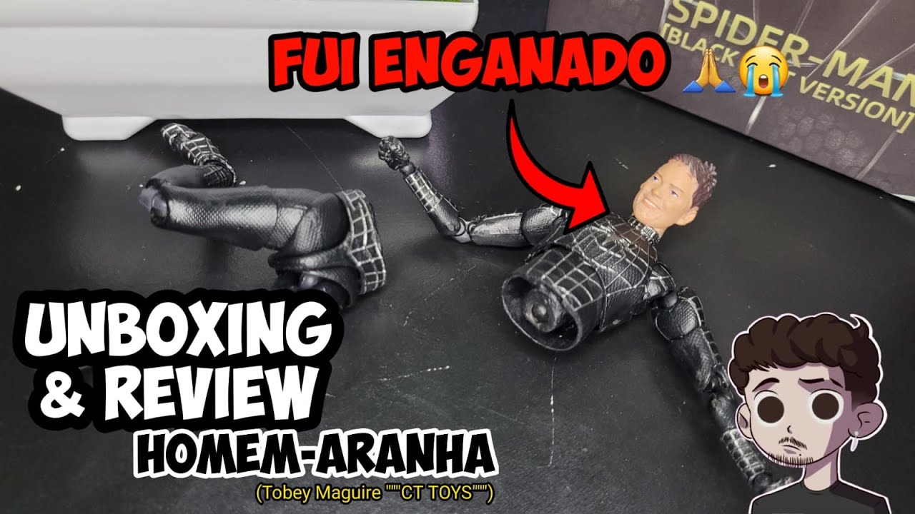 Isto Não é CT TOYS 😭 SpiderMan Black Suit Tobey Maguire - Review PT/BR
