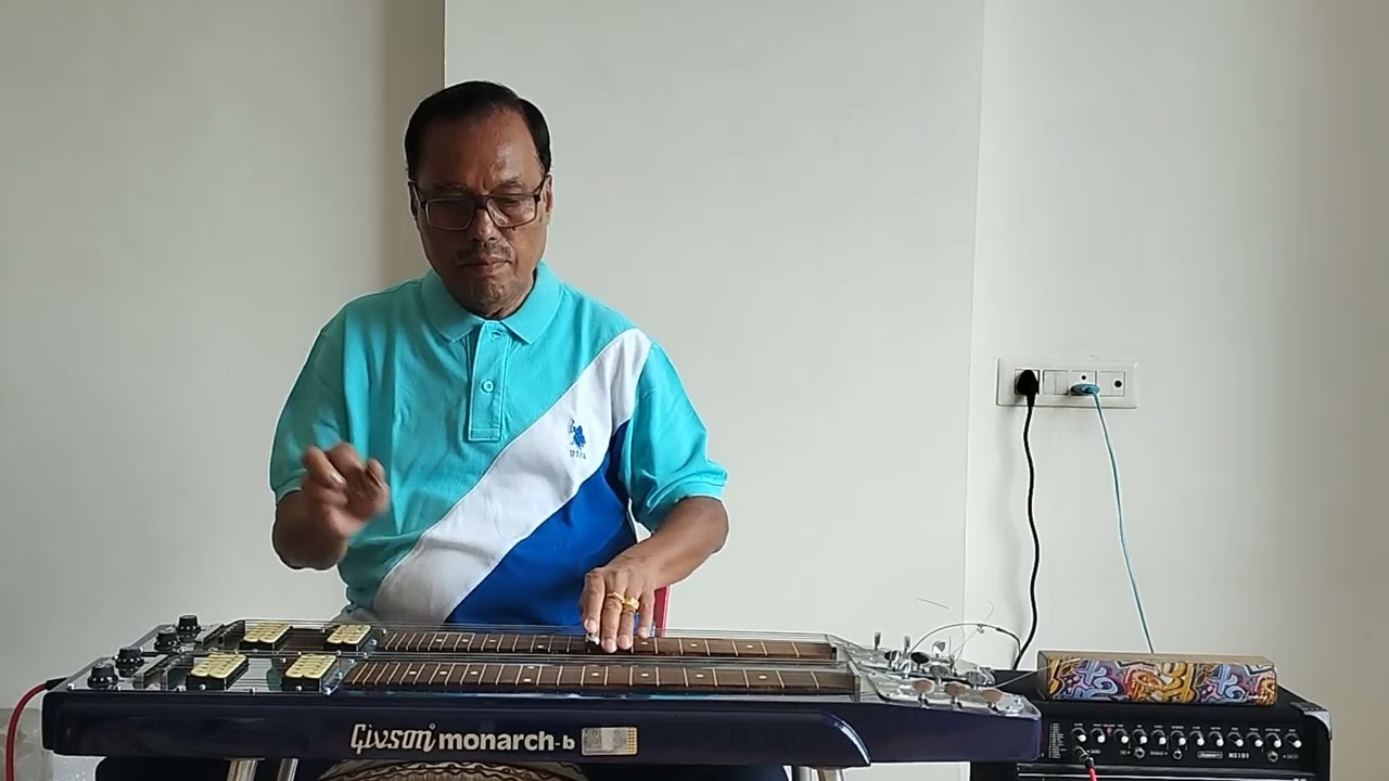 Hindi Song " Naina Barase Rimjhim Rimjgim"on  Electric Steel Hawaiian guitar, cover by Sankar Das