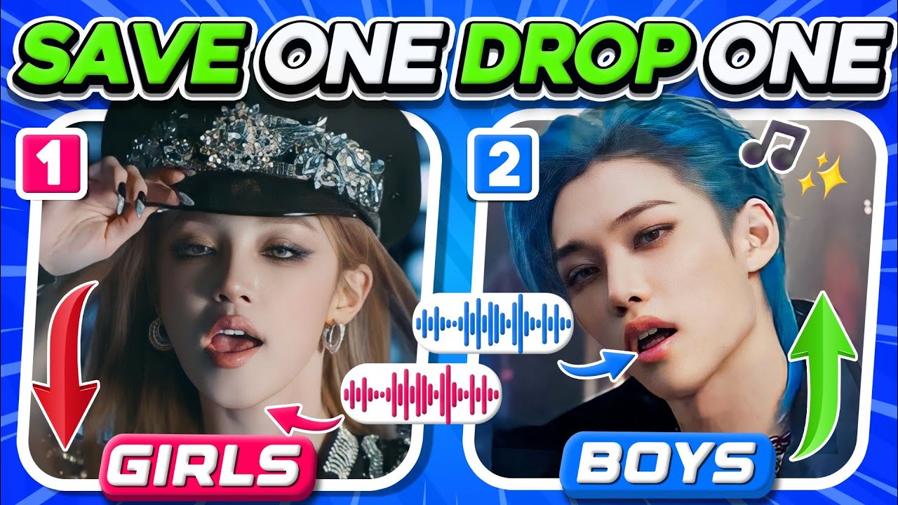SAVE ONE DROP ONE #3 [VERY HARD] (KPOP EDITION) | KPOP QUIZ |KPOP GAME 2024
