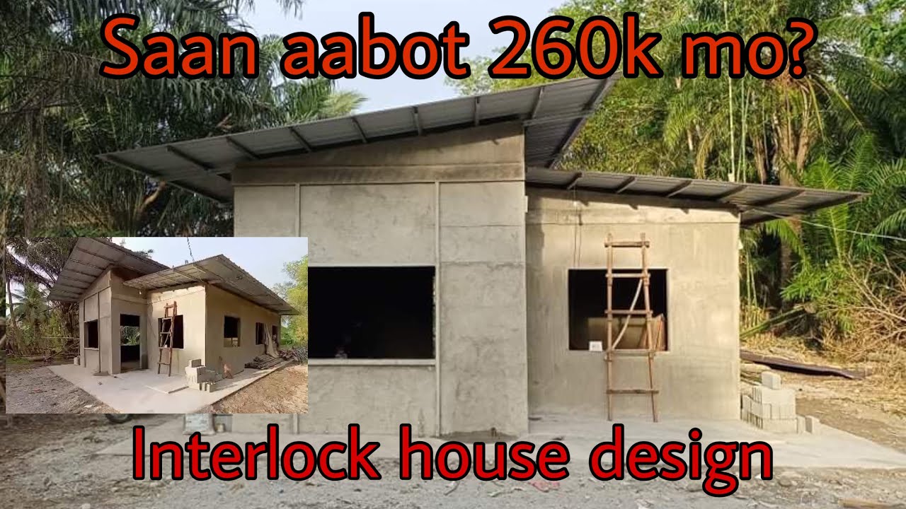 Saan aabot 260k mo? | Interlock house design | Hiponia vlogs