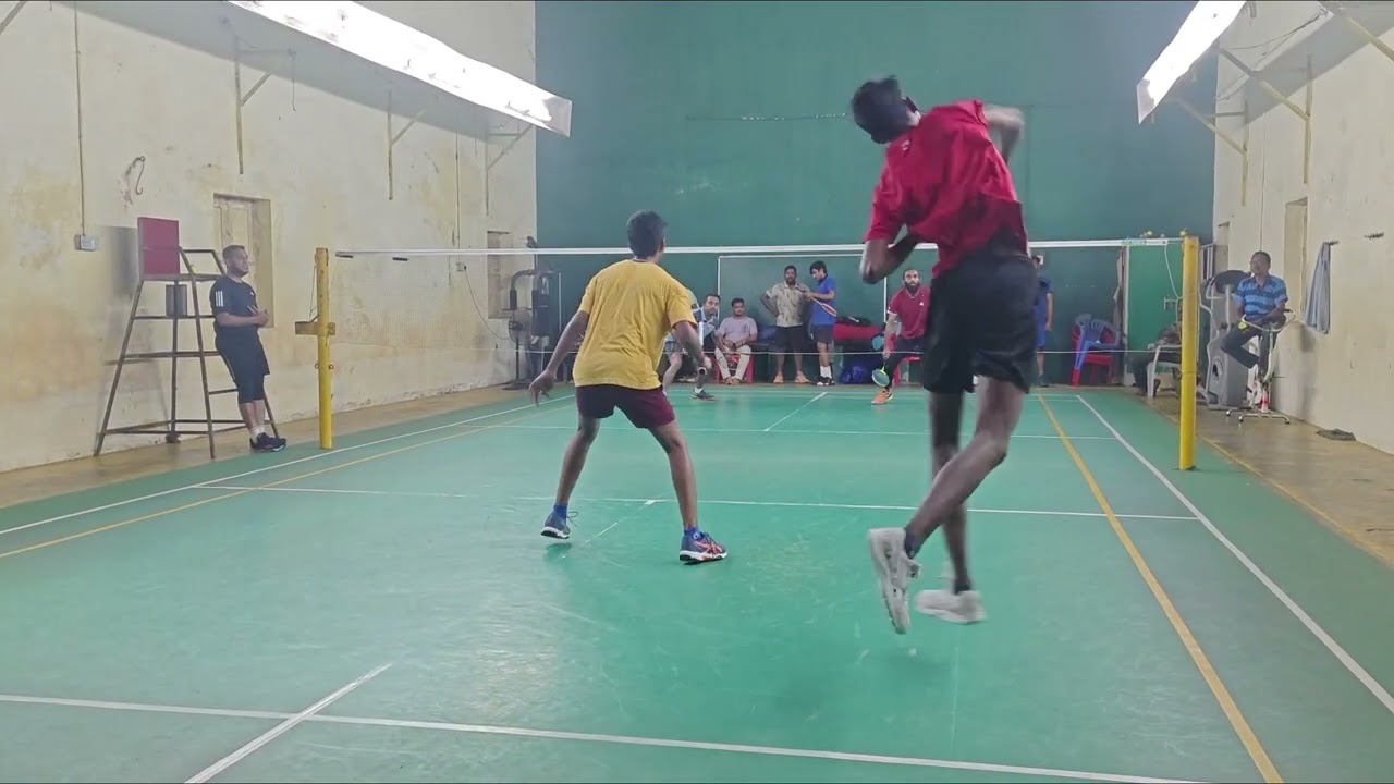 🆕 New year 2026 Men's doubles badminton 🏸 tournament match at Thiruvarur #badminton @FOCUSBADMINTON 