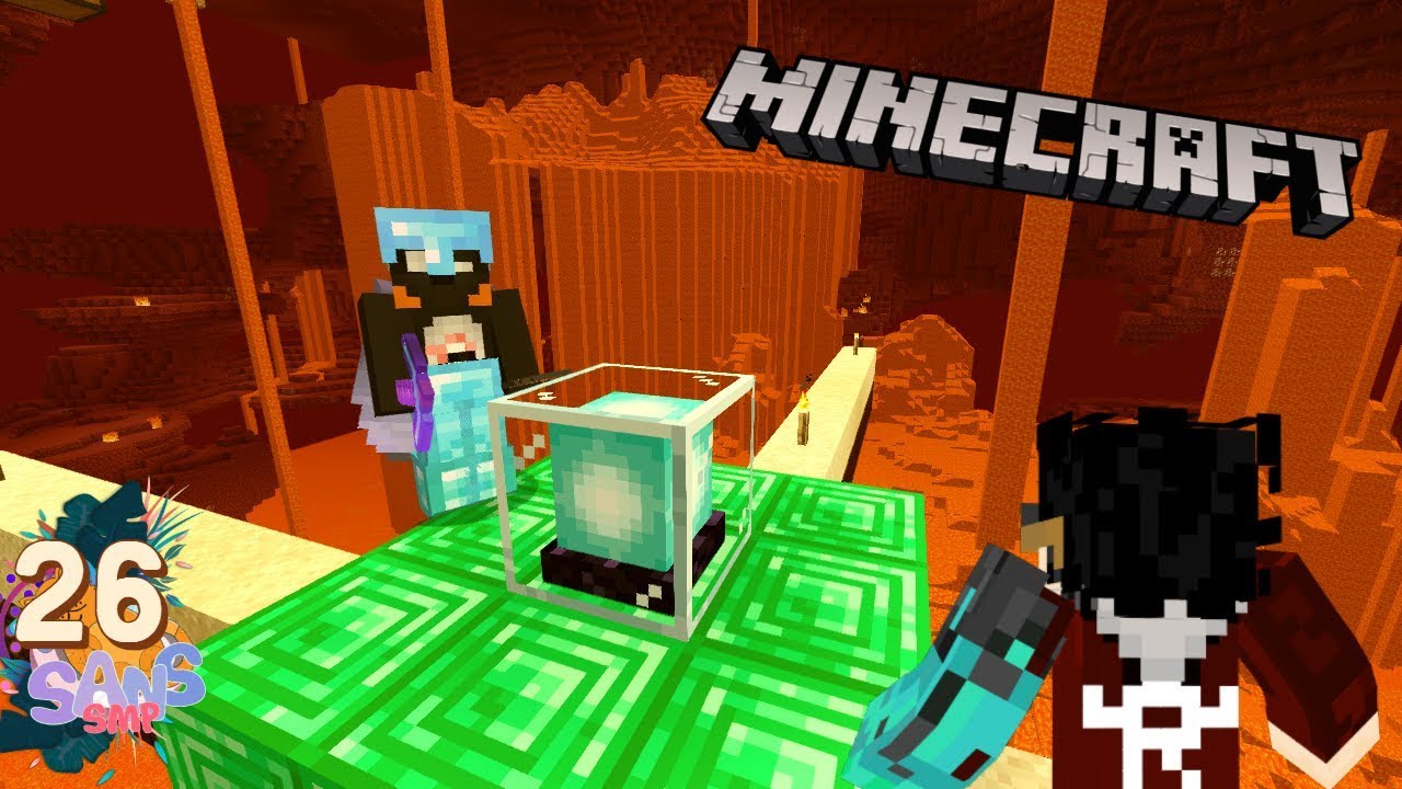 Merubah NETHER FORTRESS Menjadi LAUTAN LAVA!!  #26 |SANS SMP| Minecraft Indonesia